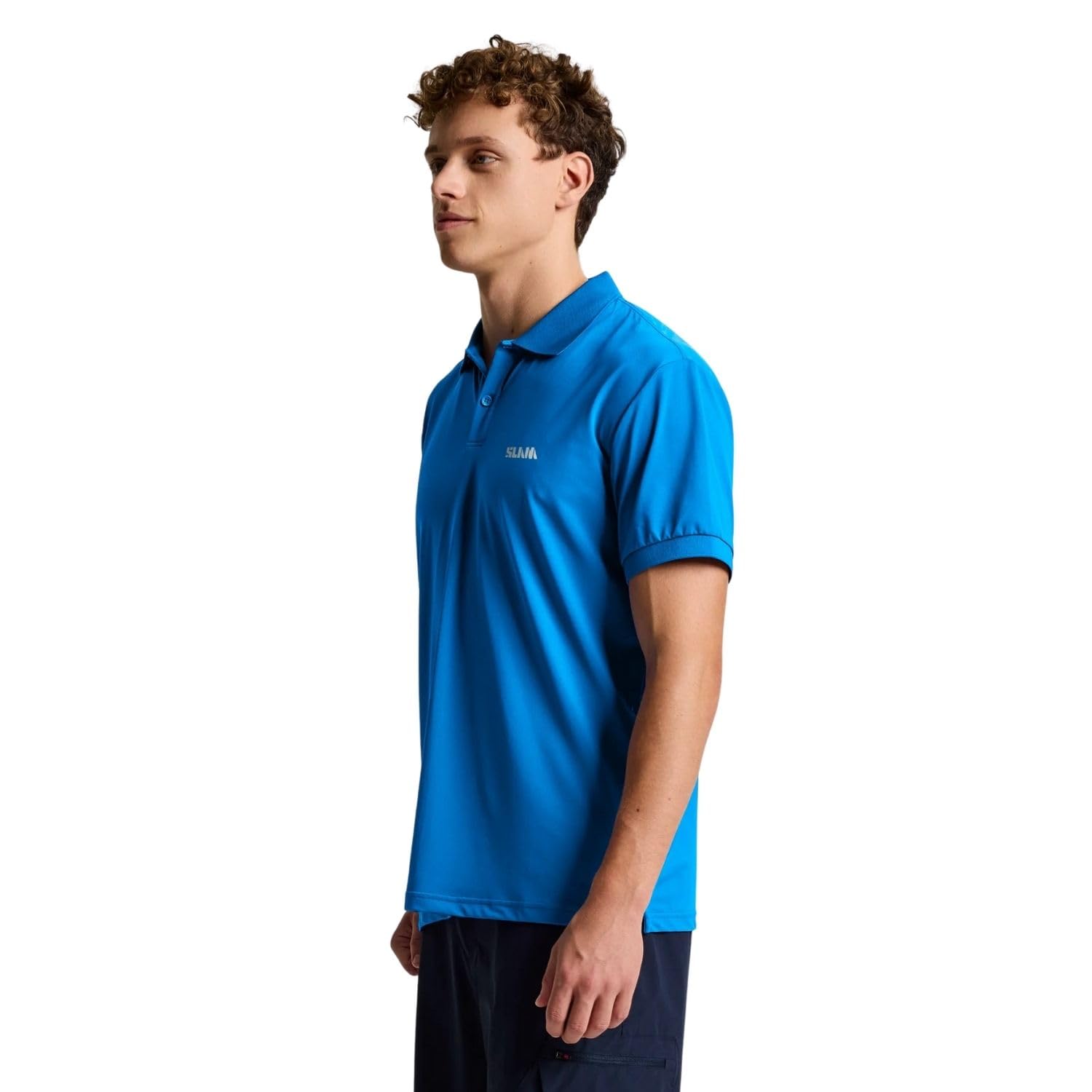 Slam Tech Pique Polo Evo Herren Blau T-Shirt