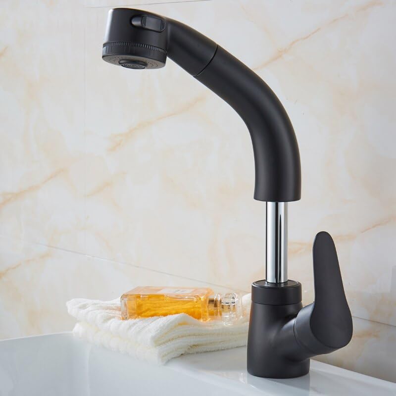 Robinet de lavabo réglable en hauteur idéal pour simplifier la routine beauté matinale