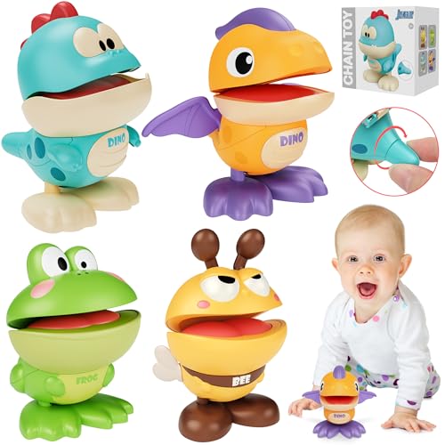 Wind Up Toys for Kids –Animal Clockwork Toys That Walk, Jump, Great for Birthday Party Favors，Suitable for Boys and Girls Aged 3 4 5 6