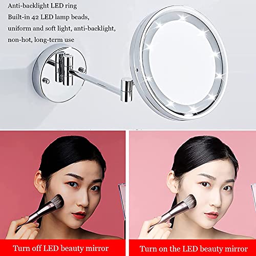Miroir lumineux mural extensible pour simplifier votre routine beauté - 6