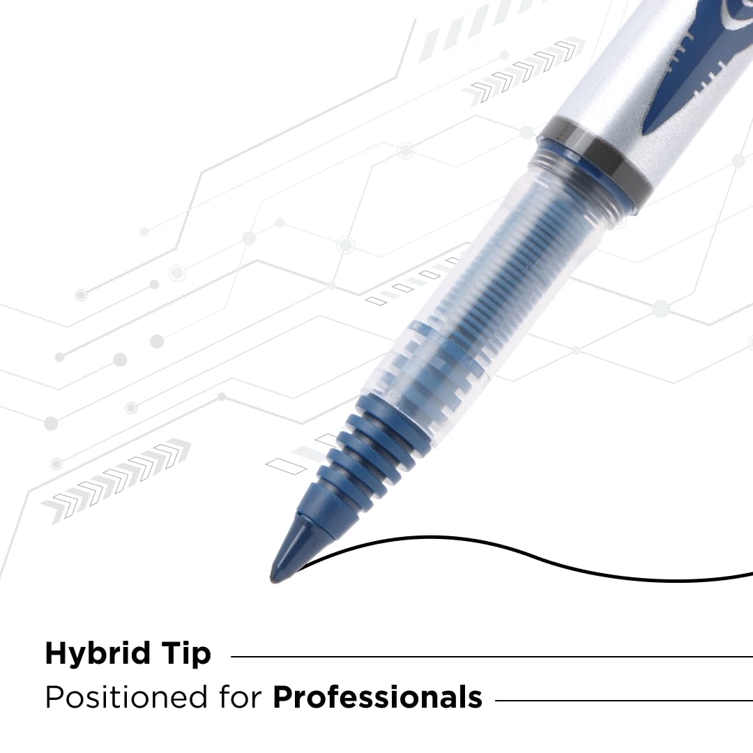 Luxor Schneider, LX Glider Pens, Pack of 3, Ink- Blue+ 1 Refill, Hybrid Tip, Refillable, Liquid Ink Roller Pen, Smooth and Precise, Essential Writing Tool 1