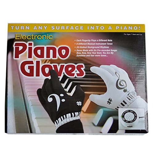 iKKEGOL Electronic Hand Piano Gloves Exercise Instrument Keyboard Musical Game Christmas Gifts New Year Present - Thumbnail 3