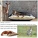 Hundeschlafsack mit Dach, Beruhigende Hundebett Hundehöhle, Winter Warm Plüsch Höhle mit Kapuze, Katzenbett mit Abnehmbaren Deckel, Hundesofa für Kleine und Mittelgroße Hunde(Beige,60x50x23cm)