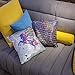 meowtastic Unicorn Pillow, Sequin Pillow Insert Included, 16