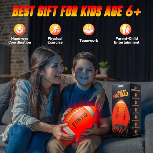 Funvip Glow-in-the-Dark Football - 71% Off Rechargeable Light-Up Ball