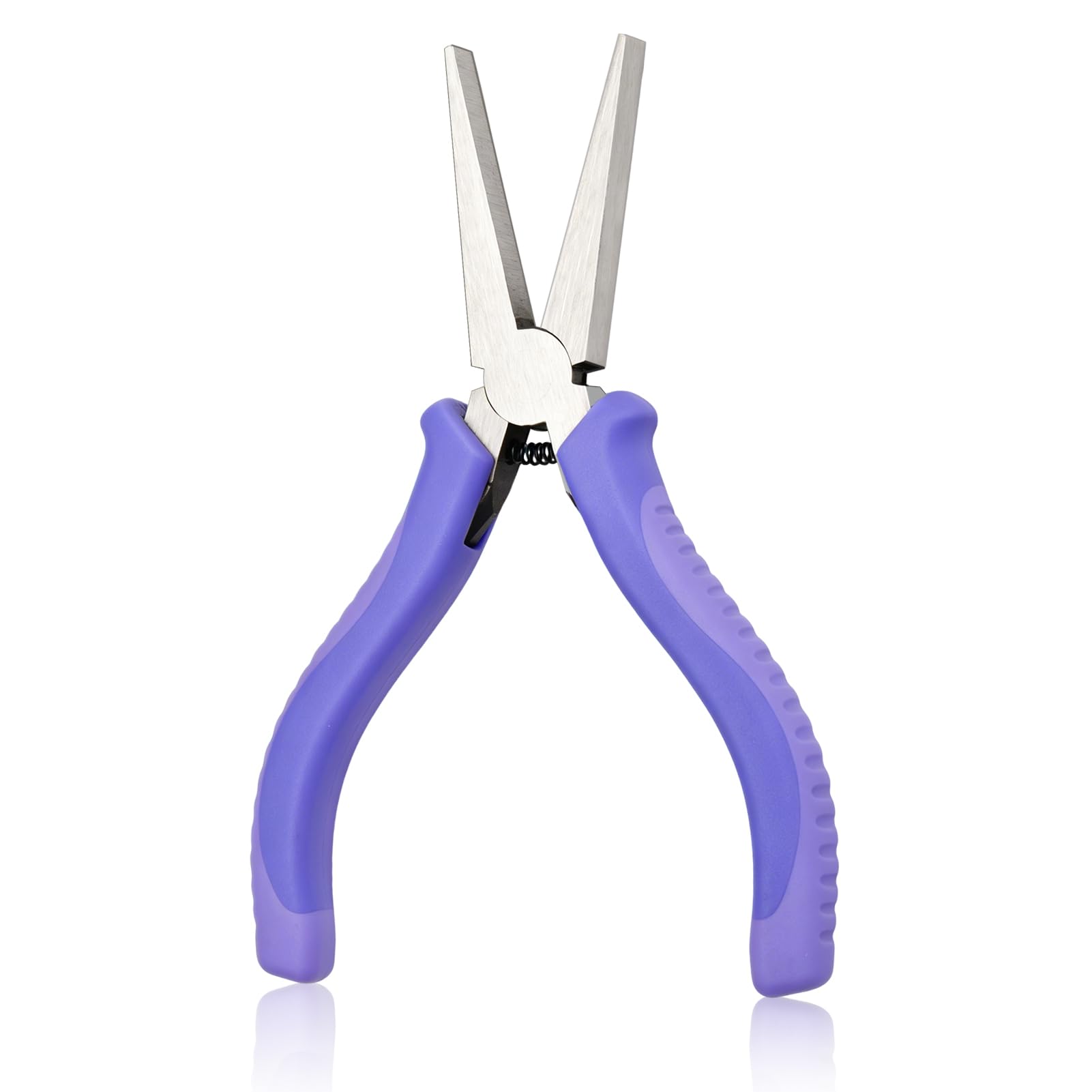 GOLD DEER 5 Inch Slim Flat Nose Pliers with Smooth Jaw Duck Bill Precision Pliers Mini Duck Bill Pliers Wire Bending Straightening Pliers for Jewelry Making Bending Wire and Small Object Gripping