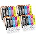 Price comparison product image PRETINK Compatible 550 551 XL Ink Cartridges Multipack 20-Pack for Canon PGI-550XL CLI-551XL for Pixma iP8750 iX6850 iP7250 MG5650 MX925 MG6350 MG7550 MG5550 MG6450 MG6650 Printer