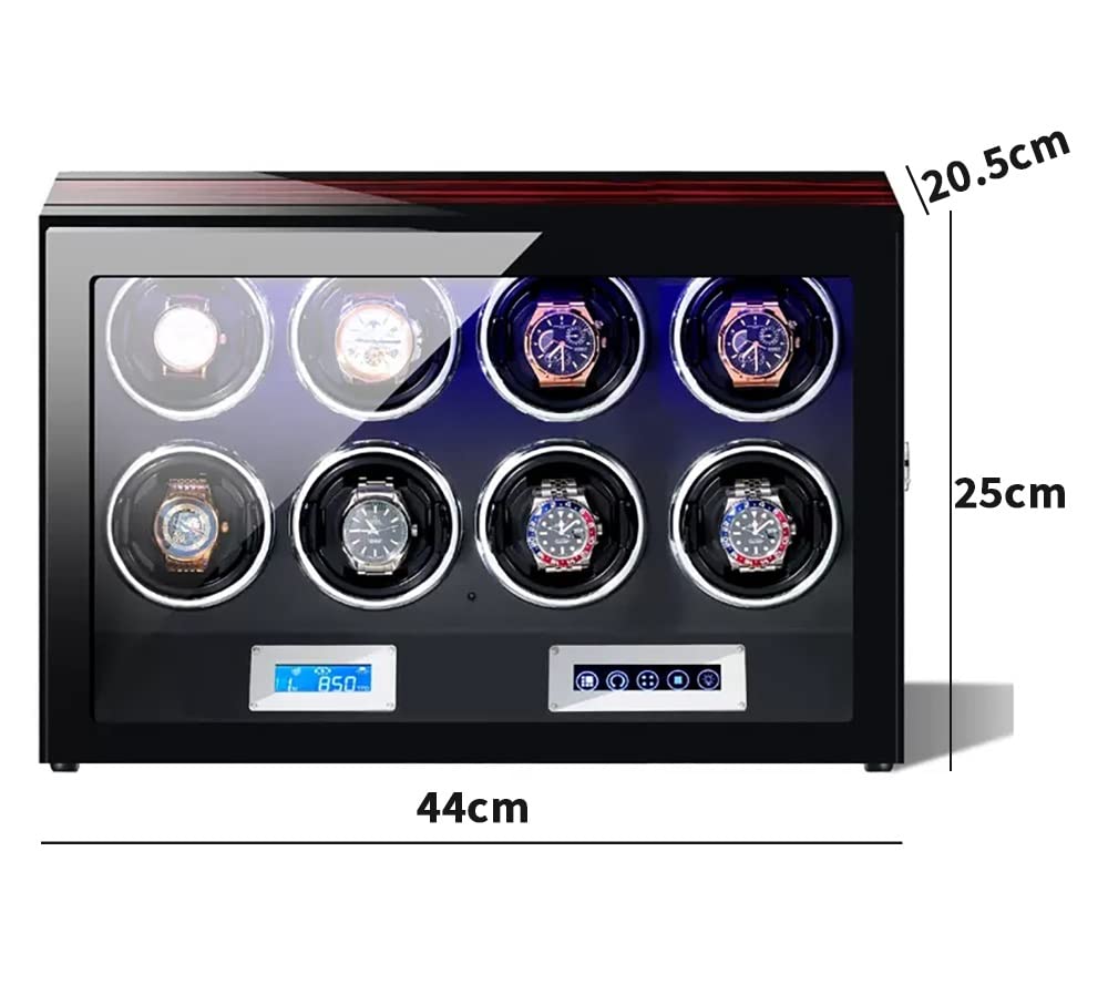 Rotomat do zegarków automatycznych, drewno, cichy silnik, ekran LCD