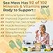 MEGAPLANTS Organic Sea Moss | Makes 228 Servings of Seamoss Gel | Pre-Washed | Wildcrafted | Immune Booster | Strengthen Hair, Skin, Nails & Joints
