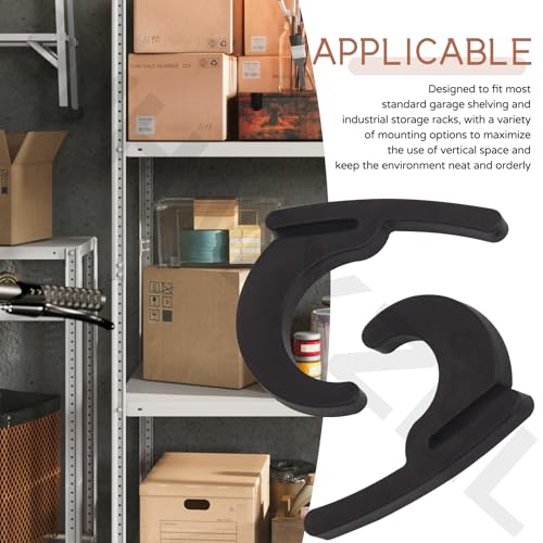 WHMYZHL Universal Hooks for Garage Shelving and Industrial Storage Racks Compatible with Keyhole Slots, Including J&L Heavy-Duty Hooks for Garage Shelving - UV-Resistant, Holds up to 40 lbs.