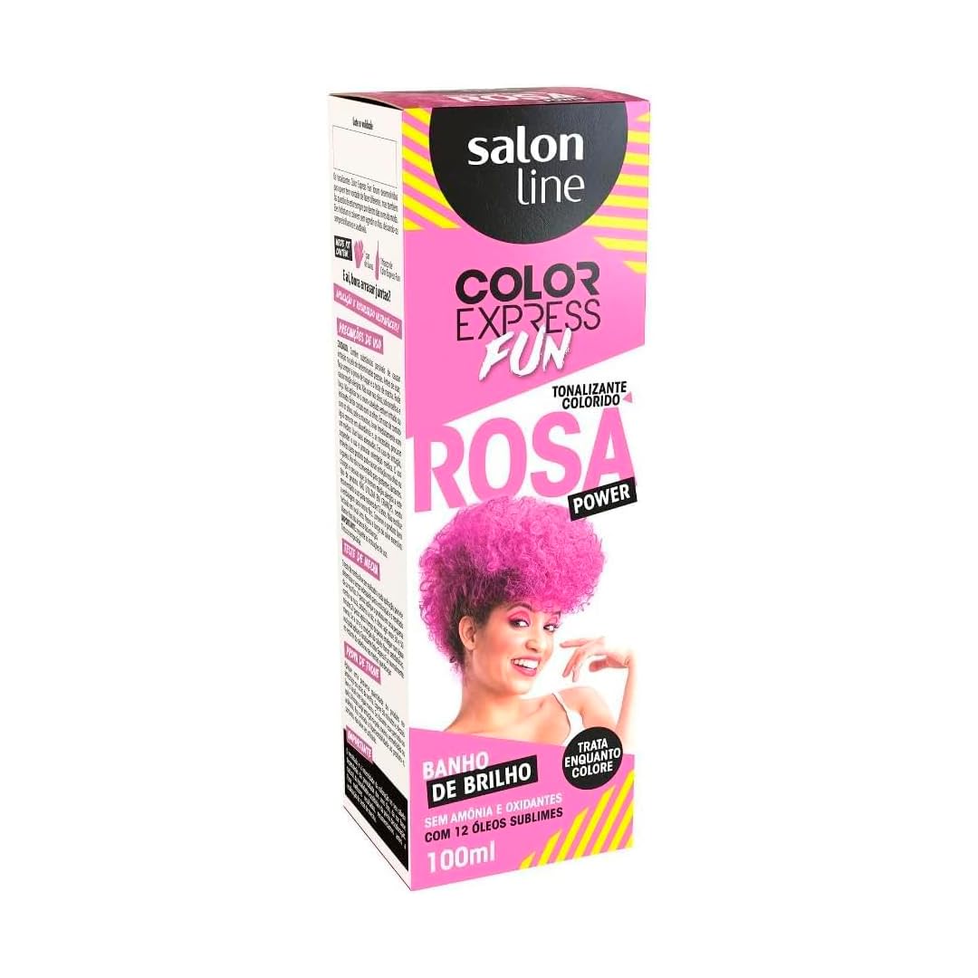 Salon Line, Tonalizante, Color Express Fun, Rosa Power, Trata e