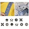 JK Home 10 Pièces Boutons de Broche pour Chemise Robe Pantalon Accessoire Chic #C Aléatoire #1