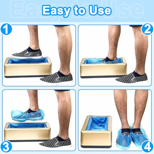 Schuhüberzugmaschine,200 Automatischer Schuhüberzugspender mit Einweg-schuhüberzieher, Automatischer Spender für den Innenbereich Home Office Hotel Fabriken Supermarkt