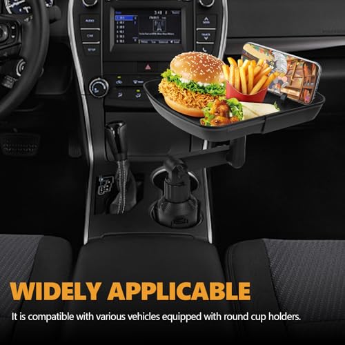 Bandeja portavasos para carro, ajustable 360° miniatura 3