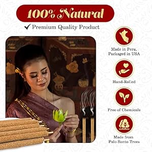 New Age Imports, Inc.® ~ Premium Palo Santo Holy Wood 3-4" Inches Size Hand Rolled Incense Sticks from Peru. Great for Meditation, Smudging Insenses, Spiritual Cleansing Inscent (10 Sticks Pack) New Age Imports Inc Premium Palo Santo Holy Wood 3 4 Inches Size Hand Rolled Incense Sticks from Peru Great for Meditation Smudging Insenses Spiritual Cleansing Inscent 10 Sticks Pack
