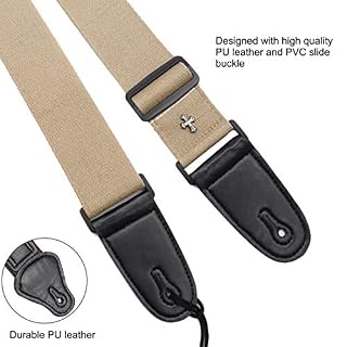 Derbway Sangle de Guitare Ceinture Croisée Rétro Réglable pour Guitare Acoustique électrique, Basse, Ukulélé avec 5PCS… - Les Beatles, Paul McCartney, John Lennon, RIngo Starr, George Harrison Derbway Sangle de Guitare Ceinture Croisée Rétro Réglable pour Guitare Acoustique électrique, Basse, Ukulélé avec 5PCS… – Image 4