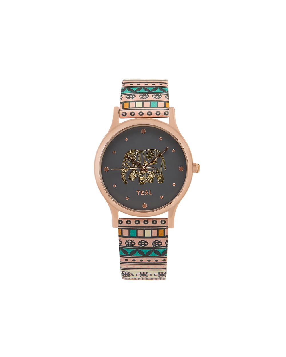 Round Dial Analog Watch for Women|Jungle Flowers Collection| Printed Vegan Leather Strap|Gifts for Women/Girls/Ladies |Stylish Fashion Watch for Casual/Work-image-15