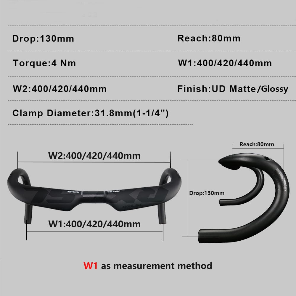 RXL SL 31,8 mm carbon race-stuur interne routing ultralicht stuur UD RXL SL 31,8 mm carbon race-stuur interne routing ultralicht stuur UD
