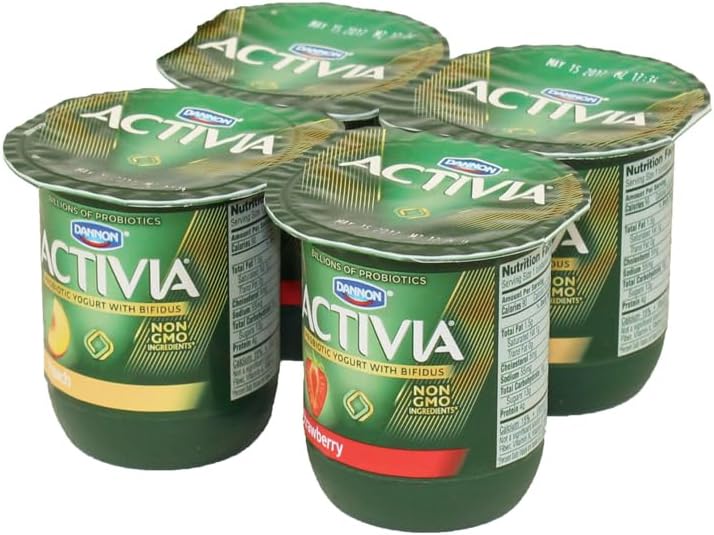 Activia Variety Pack Yogurt, 4 Ounce -- 24 per case.