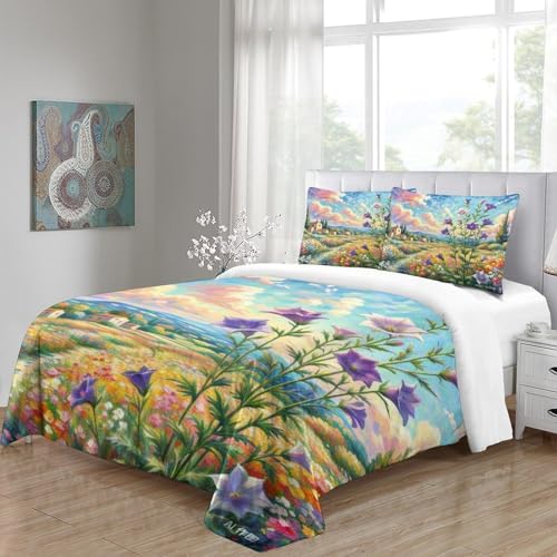 Housse de couette 3D premium douce et résistante avec taie - 5