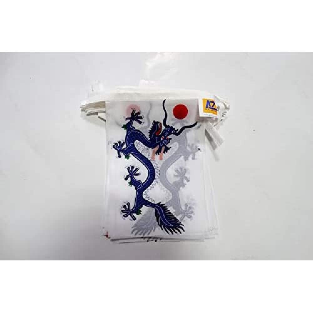 AZ FLAG China Qing dynasty 1889 Bunting 20 ft 20 flags Light Polyester