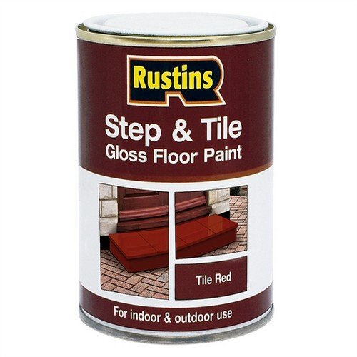 Rustins Step & Tile Paint Gloss Red 500 ml RUSSTP500