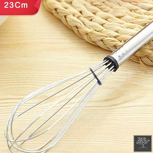 Image of Sulfar Combo of Stainless Steel Cookie Cutter, Silicone Spatula & Pastry Brush, Hand Wire Whisk