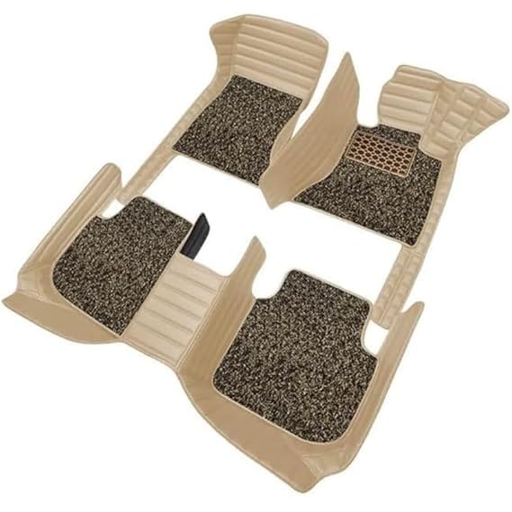 Image of 10D Car Foot Mat for Maruti Suzuki S-Cross (2012-2018) | Beige