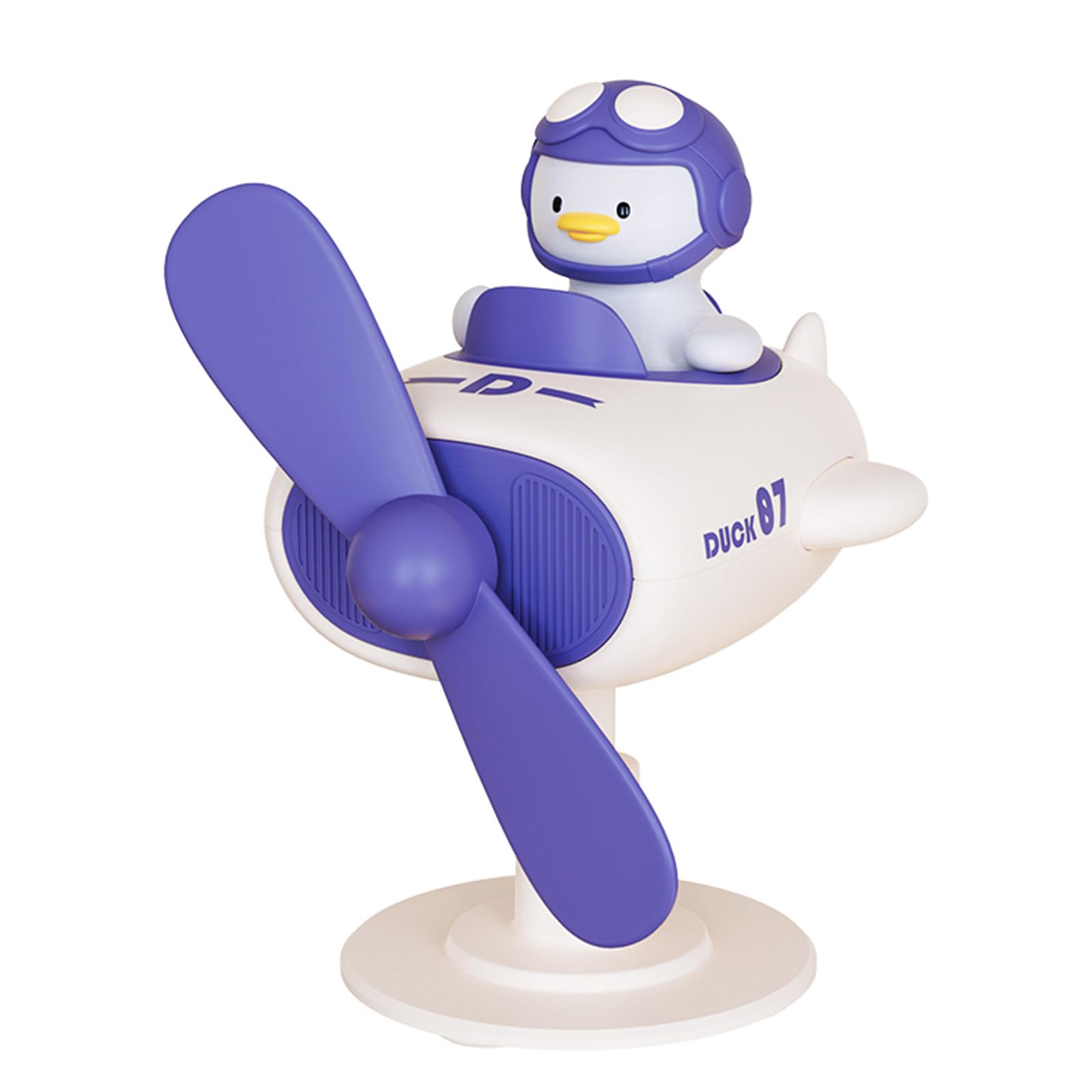 USB Desk Fan Small Cooling Fan USB Powered Little Yellow Duck Shape Multi-angle Adjustment Desk Fan