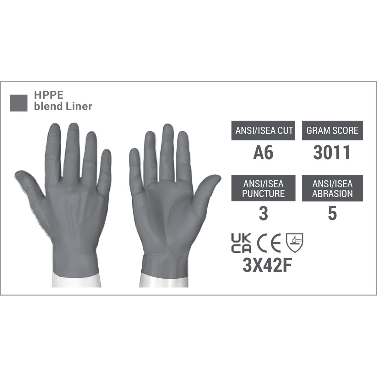 HexArmor Chrome SLT 4072 - Guantes de trabajo de seguridad con resistencia al corte 360, talla 3XL