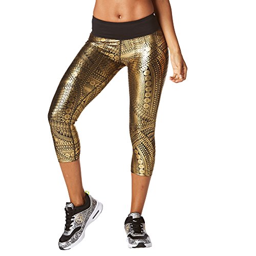 Zumba Fitness Z1B00594, Pantaloni Donna, Gold, XS