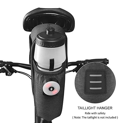 pedkit Bolsa de selim de bicicleta com bolso para garrafa de água Bolsa de selim para bicicleta à pr