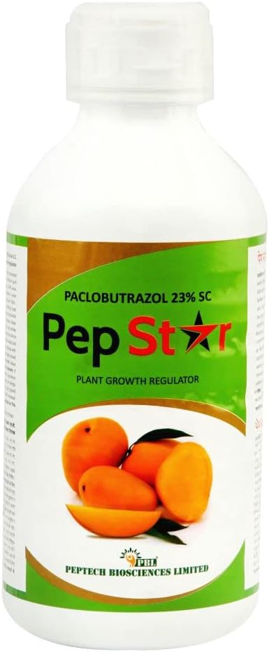 TITAN AGRITECH Paclobutrazol 23% SC Pep Star for Mango Plant Growth | Organic Liquid Fertilizer for Vegetables & Fertilizer for Fruit Plants Growth | 1 Ltr