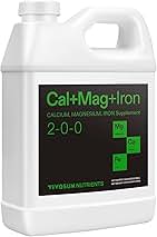 VIVOSUN Cal+Mag+Iron (2-0-0), Calcium, Magnesium & Iron Supplement, Liquid Nutrient Fertilizer for All Plants, Concentrated Plant Food for Soil/Soilless Cultivation, Hydroponics, 1 Quart