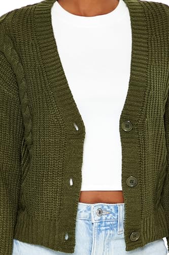 Forever 21 Women's Drop-Sleeve Cardigan Sweater3