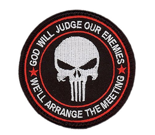 God Will Judge Our Enemies Arrange Meeting Skull Tactical Morale Patch