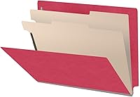 Vista 12 de Carpetas de color resistentes con pestaña final, tamaño carta de 18 puntos, 2 expansiones, 2 divisores, azul (caja de 10)