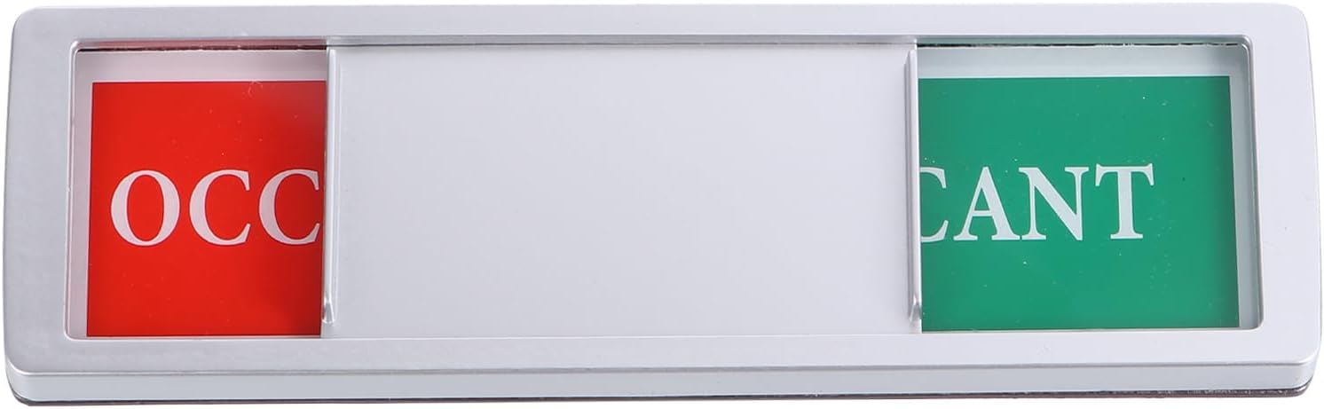 Vacant Occupied Sign Sliding Door Sign Do Not Disturb Restroom Office Conference for Bathroom Home Office Conference Room