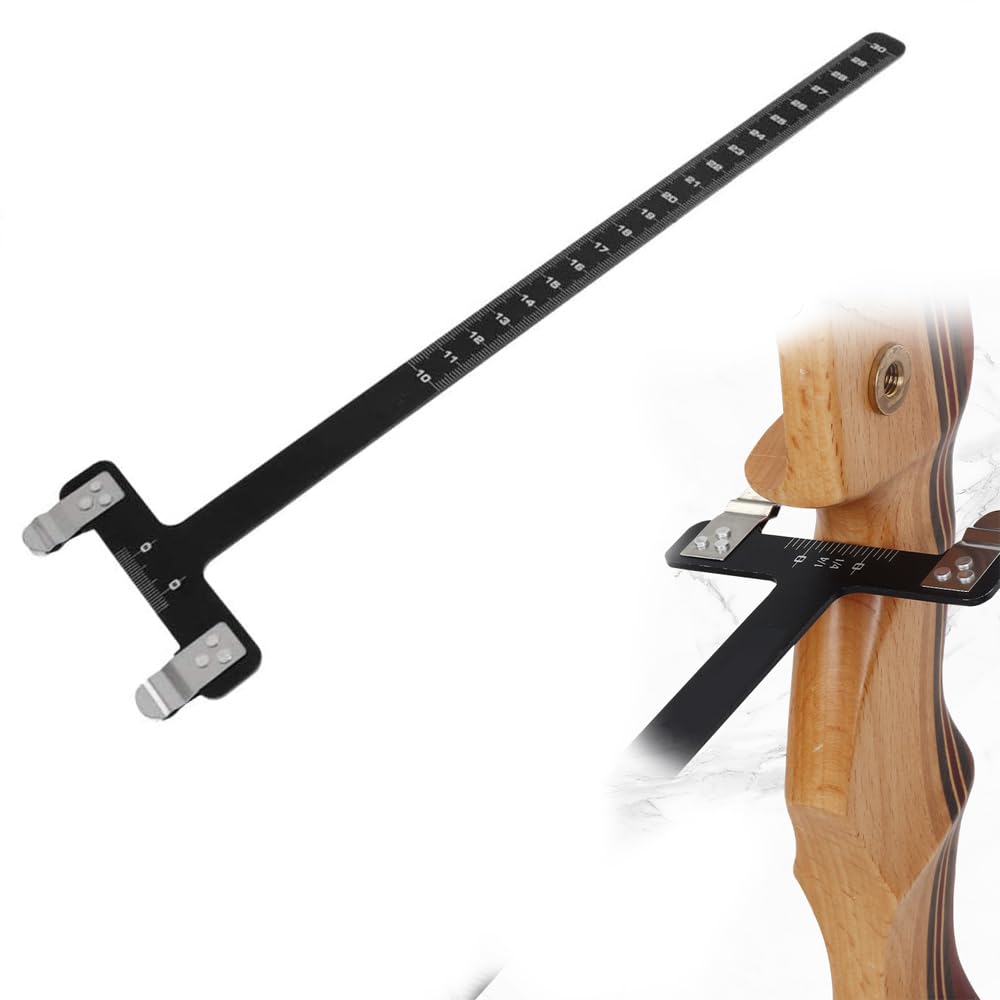 32.6cm Pro Archery T Ruler Bow Square For Recurve & Compound Bows Longbow Tuning