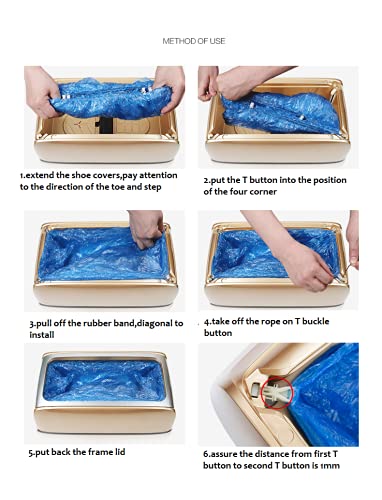 Cliquez pour ouvrir le point de vue élargi Machine de couvre-chaussures, distributeur automatique de couvre-chaussures avec 100 housses jetables en plastique pour bottes et chaussures – vue 3