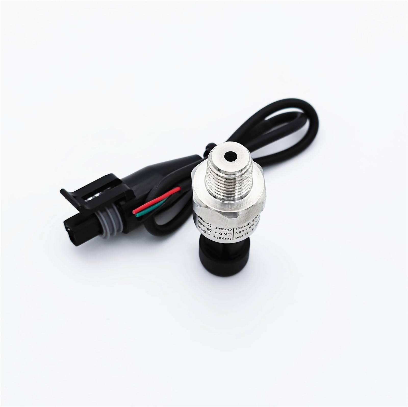 Transductor de sensor presión for agua, aceite, combustible, gas y aire. Sensor cerámico acero inoxidable. 12-24 V CC, 4-20 mA Alta precisión(0~0.5mpa)