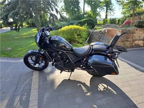 Dossier passager arrière moto pour Rebel CMX1100 2020-2023 sissy bar noir avec coussin