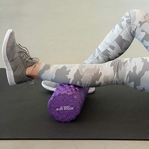 The Original Body Roller - High Density Foam Roller Massager for Deep Tissue Massage of The Back and Leg Muscles - Self Myofascial Release of Painful Trigger Point Muscle Adhesions - 13" Grape