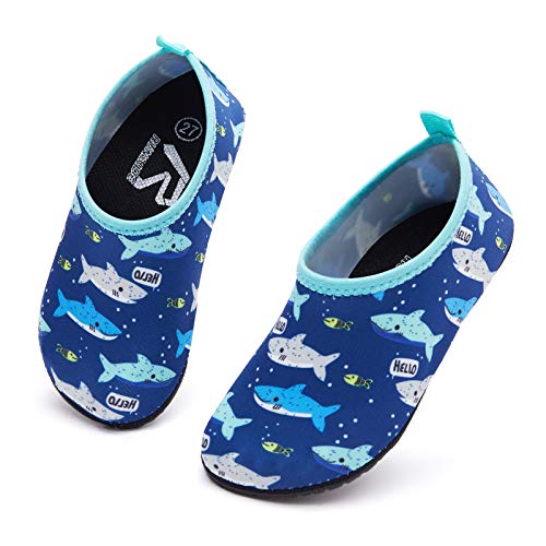RUNSIDE Kids Water Shoes Quick Dry Non-Slip Toddler Water Skin Barefoot Sports Swimming Beach Pool Shoes for Boys & Girls