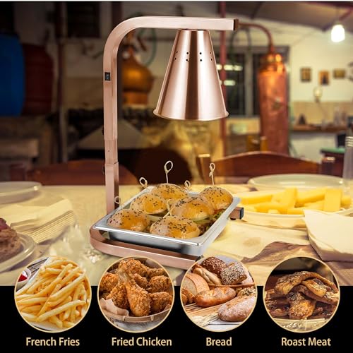Restlrious GFHL-1B1P-1P Food Heat Lamp Freestanding Commercial Head Food Warmer thumb #6