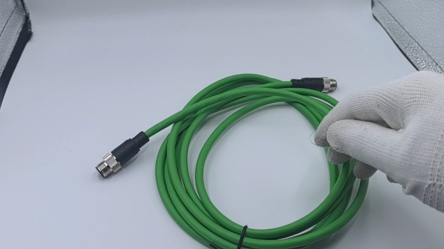 Amazon.com: Solnique M12 4-Pin D-Code Male to Male Ethernet Cable