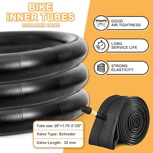 2-Pack 16/20 Kids Bike Tire, 16×1.95/20×2.125 inch BMX