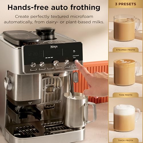 Ninja Luxe Café Mini Plus with AutoFroth, Espresso & Drip, Stainless, ES351 - image 4