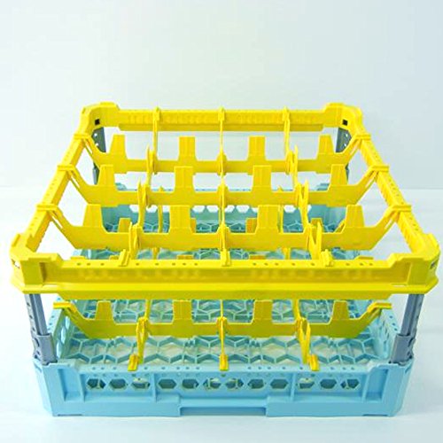 Ceste 50x50cm per lavaggio industriale genus dei 16 BICCHIERI KIT3 4X4 TOP GIALLO