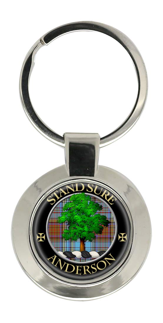 Giftshop Uk Unisex Silver Coloured Metal Anderson Scottish Clan Key Ring